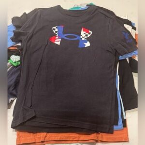 Under Armour Kids' Black Tee with Graphic Logo